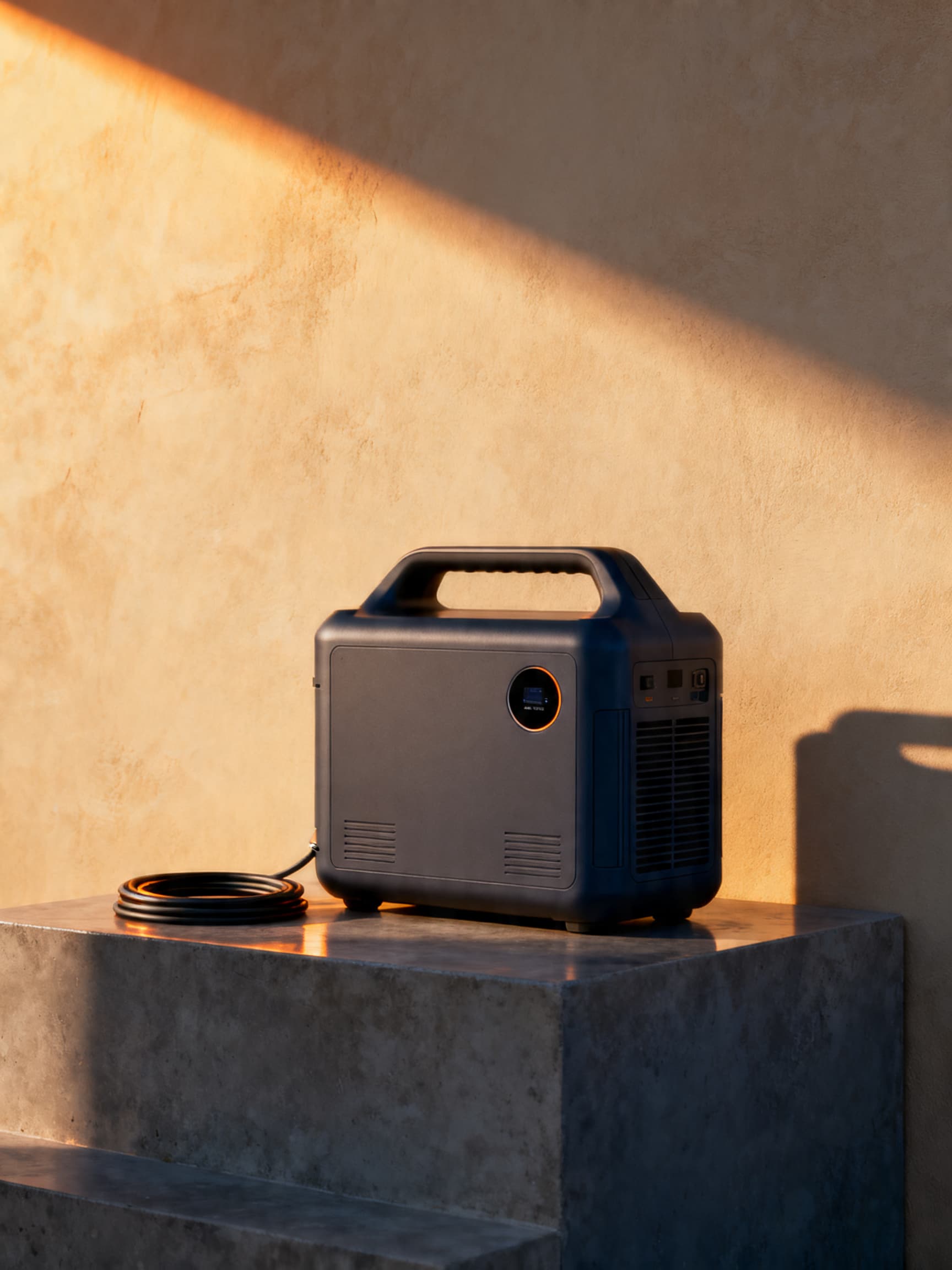 Sirius Portable Power Station — 1–3 kWh of silent, solar-rechargeable backup power for clinics, camps and homes.